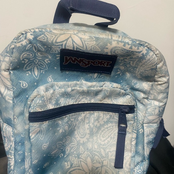 Jansport Light Blue Patterned Backpack - Picture 2 of 4